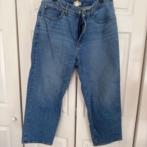 Madewell 90s Straight Crop Denim